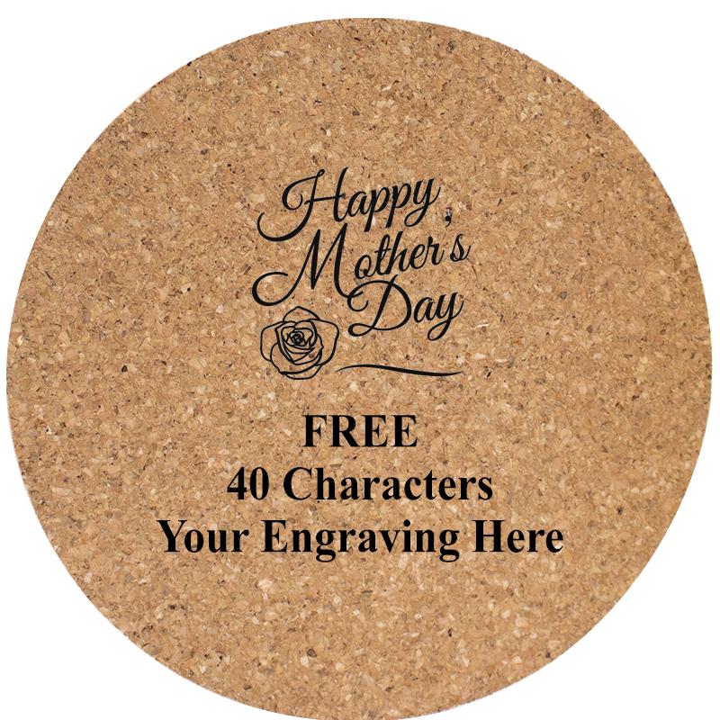 4" COASTER ROUND CORK