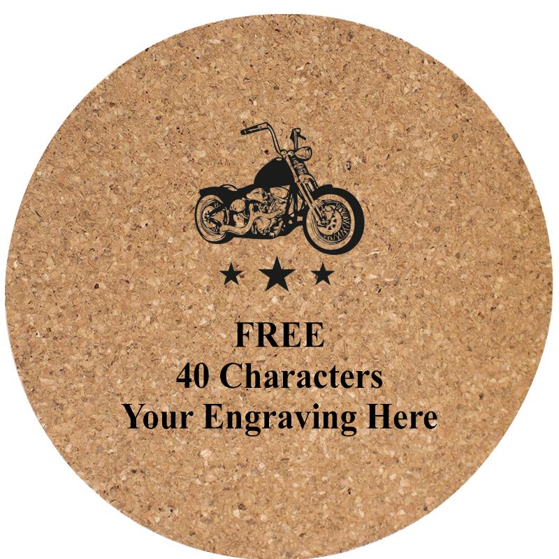 4" COASTER ROUND CORK