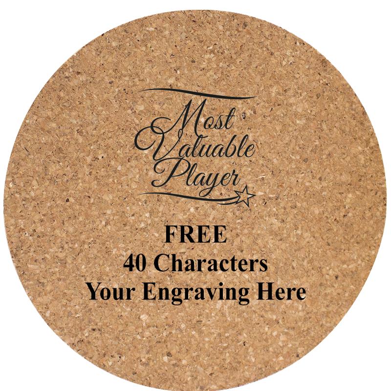 4" COASTER ROUND CORK