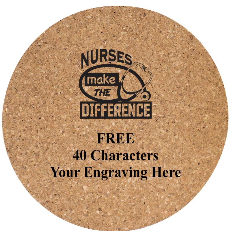 4" COASTER ROUND CORK