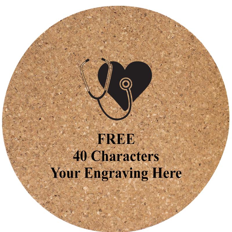 4" COASTER ROUND CORK