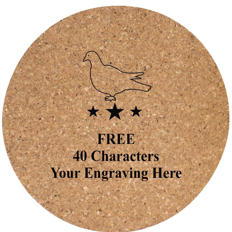 4" COASTER ROUND CORK