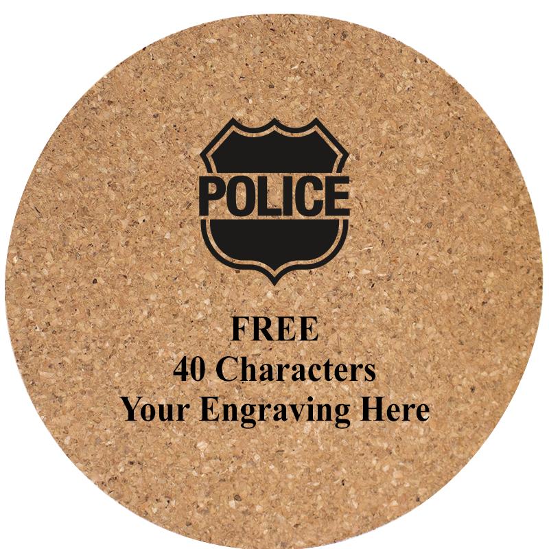 4" COASTER ROUND CORK