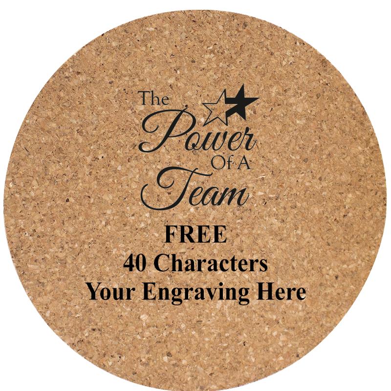 4" COASTER ROUND CORK