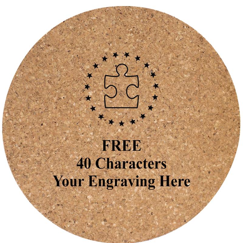 4" COASTER ROUND CORK