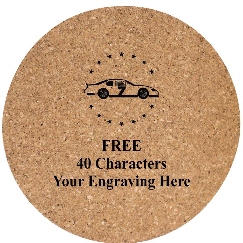 4" COASTER ROUND CORK