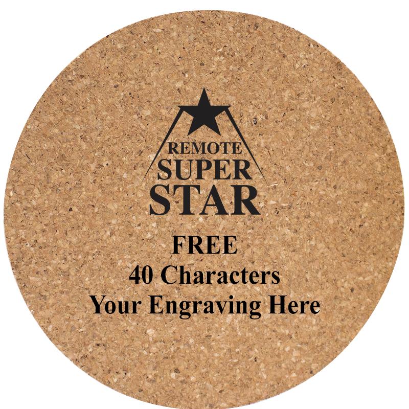 4" COASTER ROUND CORK