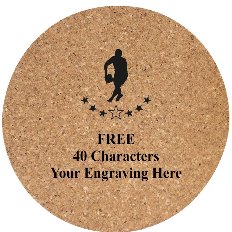 4" COASTER ROUND CORK