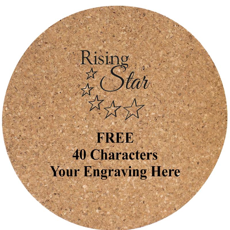 4" COASTER ROUND CORK