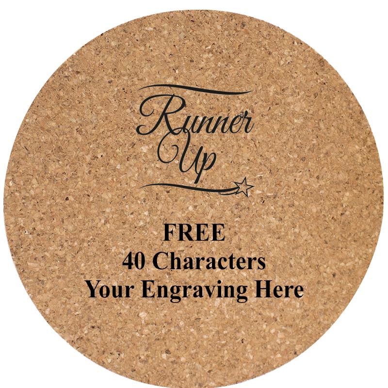 4" COASTER ROUND CORK