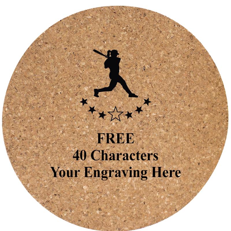 4" COASTER ROUND CORK