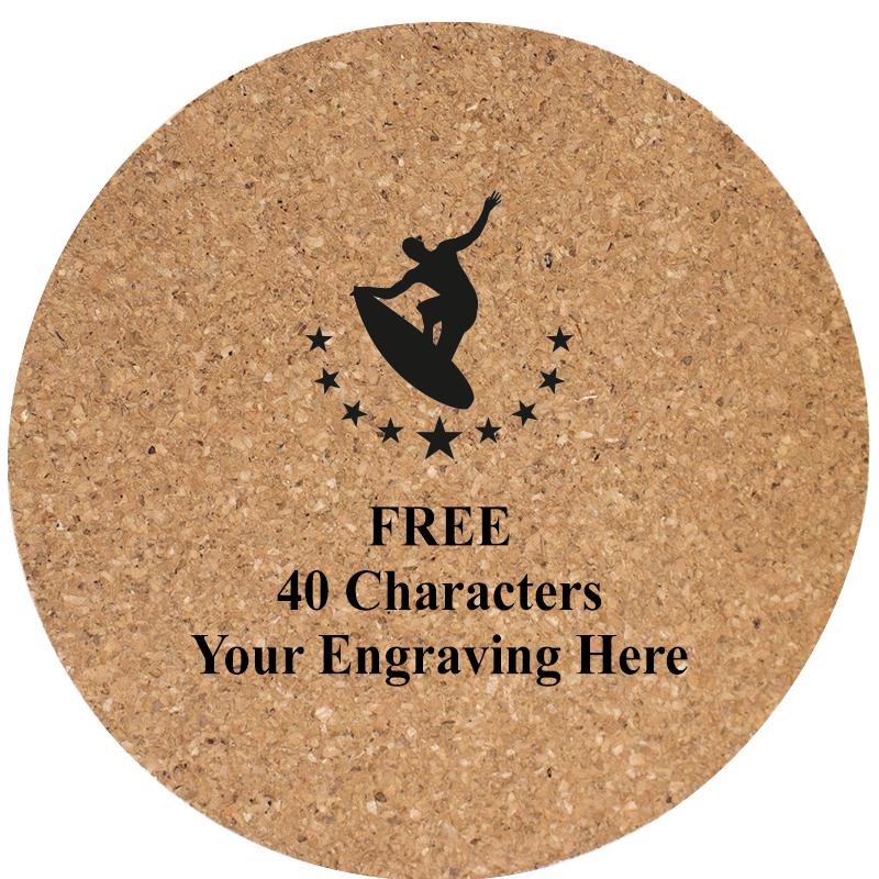 4" COASTER ROUND CORK