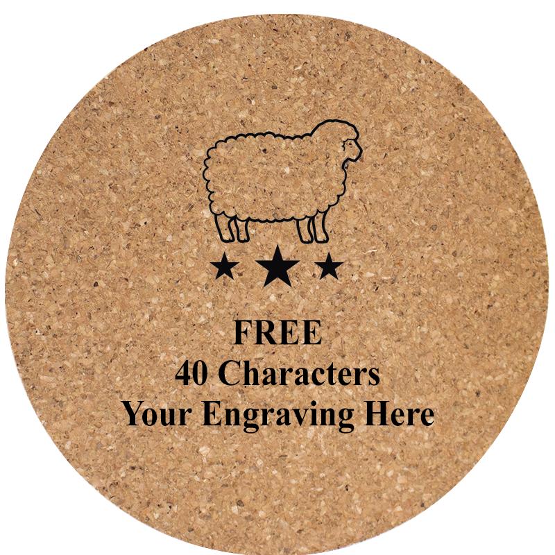 4" COASTER ROUND CORK