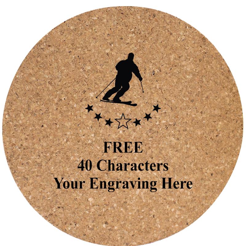 4" COASTER ROUND CORK