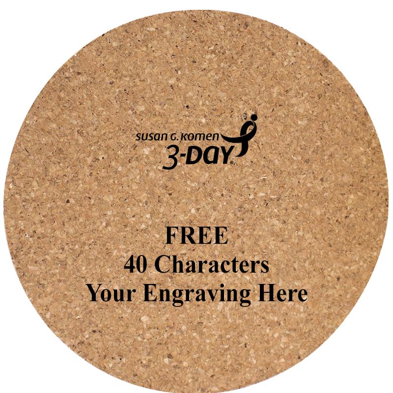 4" COASTER ROUND CORK