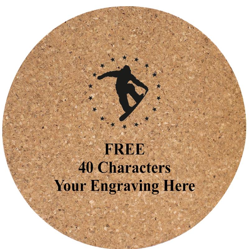 4" COASTER ROUND CORK