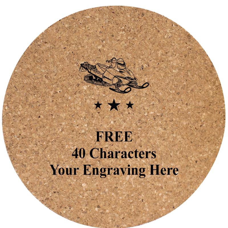 4" COASTER ROUND CORK