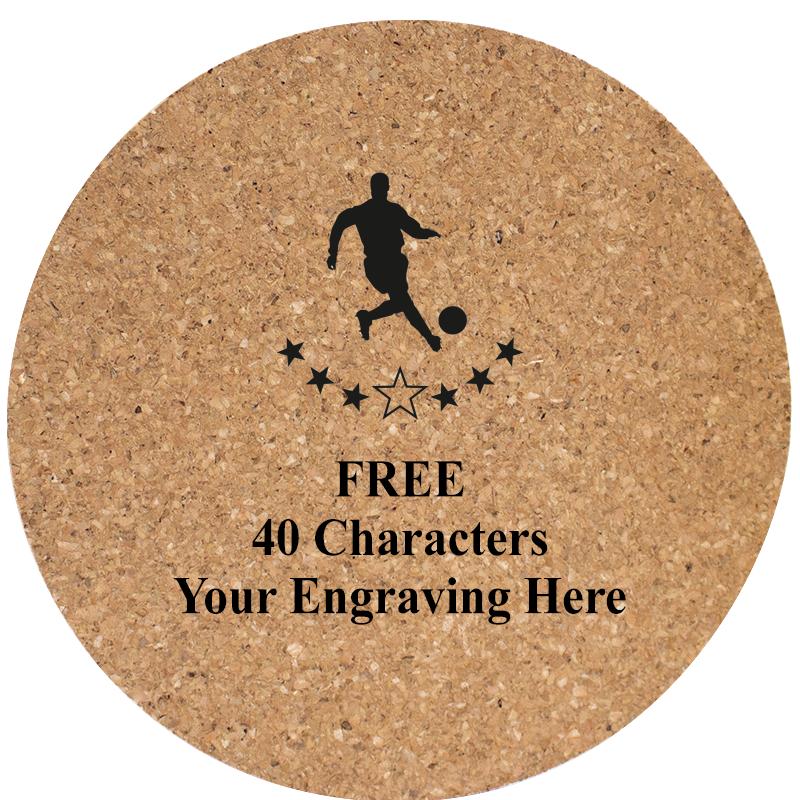 4" COASTER ROUND CORK