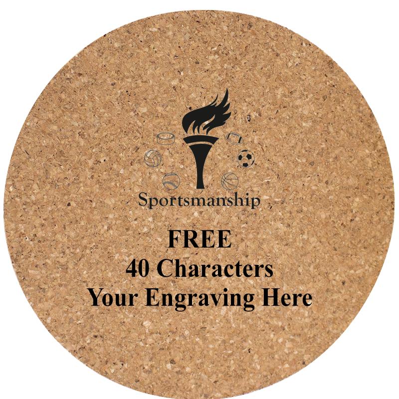 4" COASTER ROUND CORK