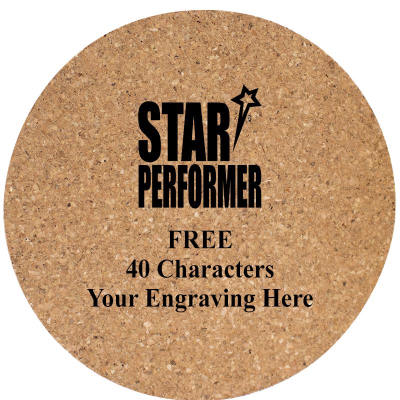 4" COASTER ROUND CORK