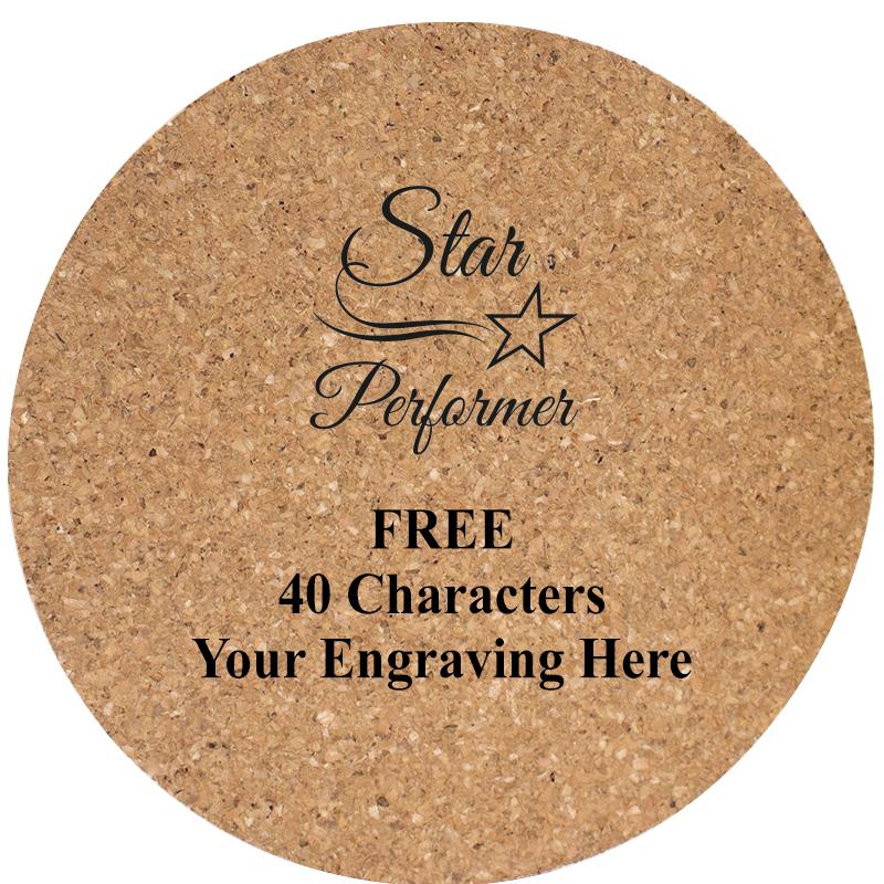 4" COASTER ROUND CORK