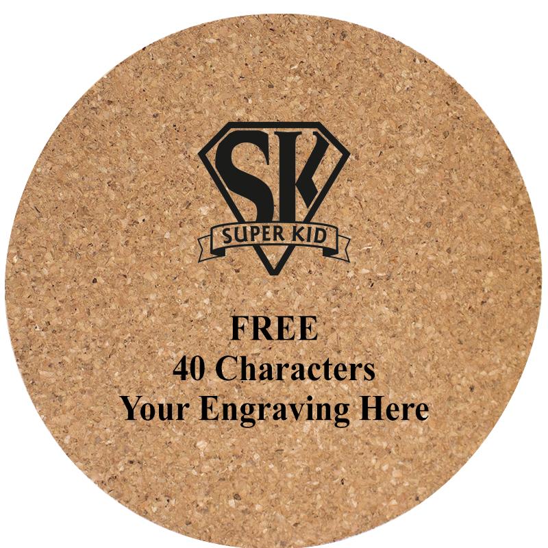 4" COASTER ROUND CORK