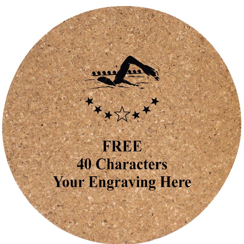 4" COASTER ROUND CORK