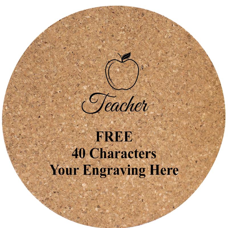 4" COASTER ROUND CORK