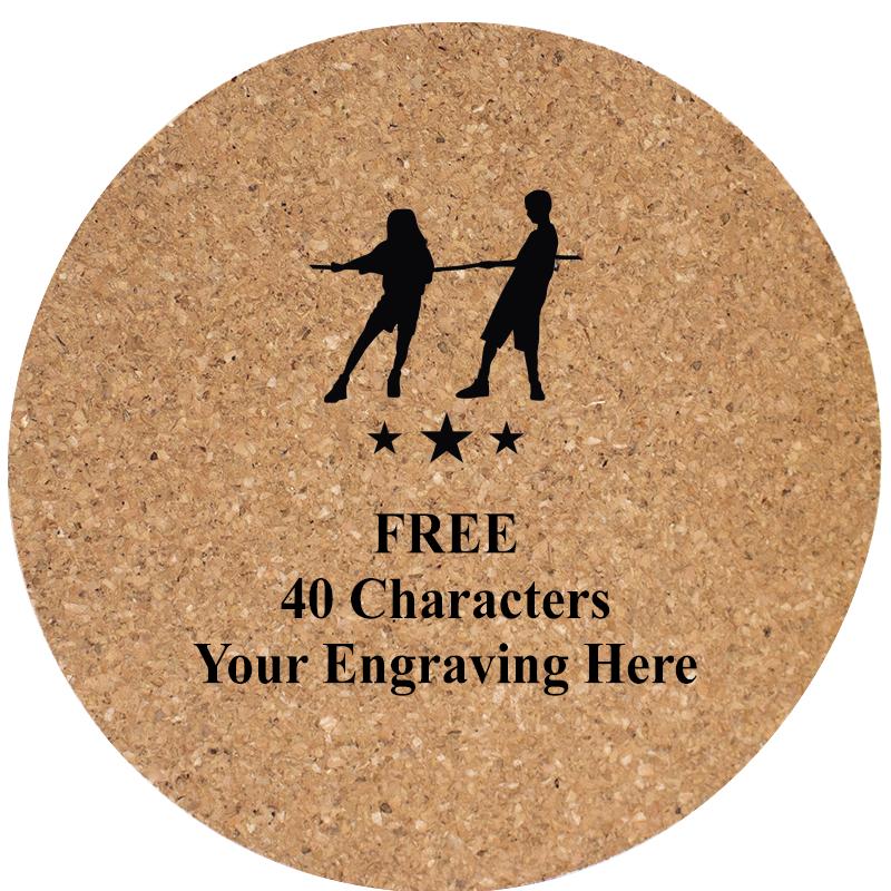 4" COASTER ROUND CORK