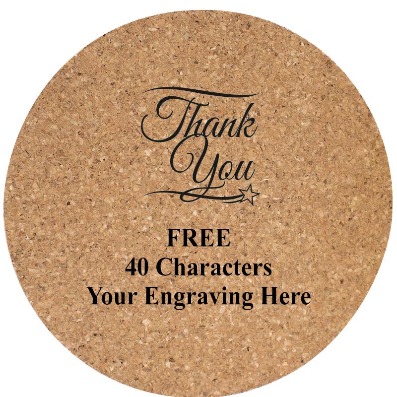 4" COASTER ROUND CORK