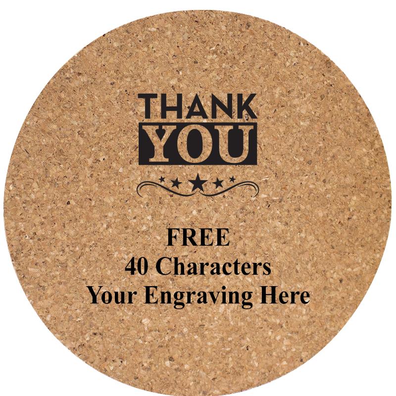 4" COASTER ROUND CORK