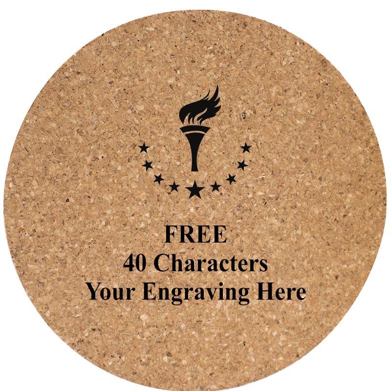 4" COASTER ROUND CORK