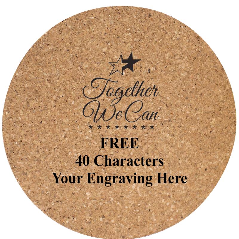 4" COASTER ROUND CORK