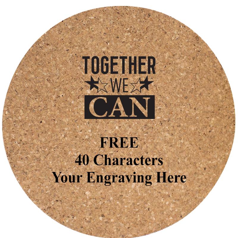 4" COASTER ROUND CORK