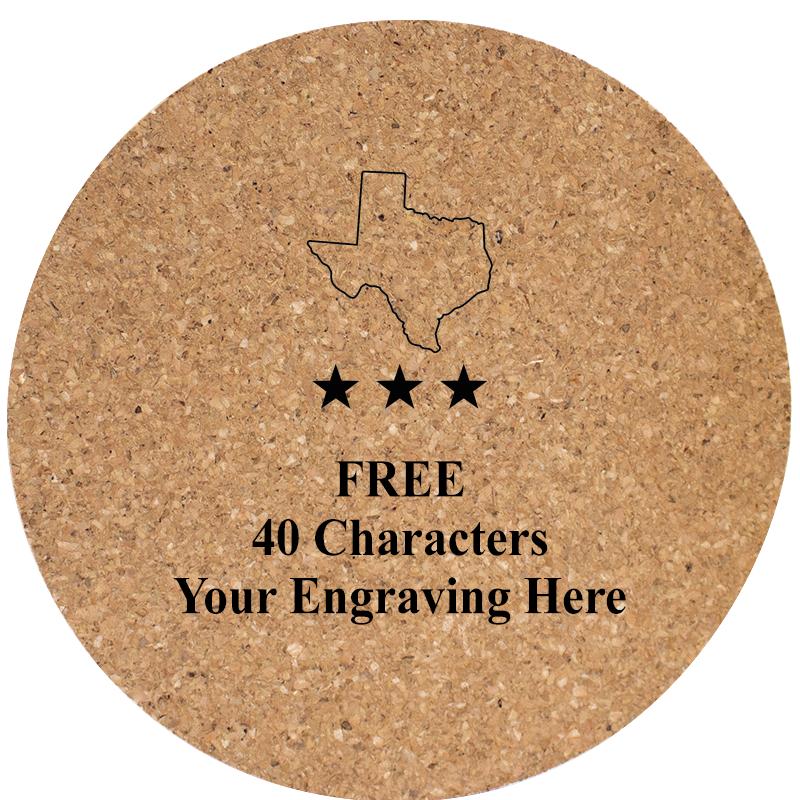 4" COASTER ROUND CORK