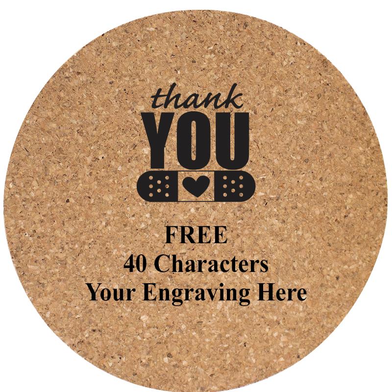 4" COASTER ROUND CORK