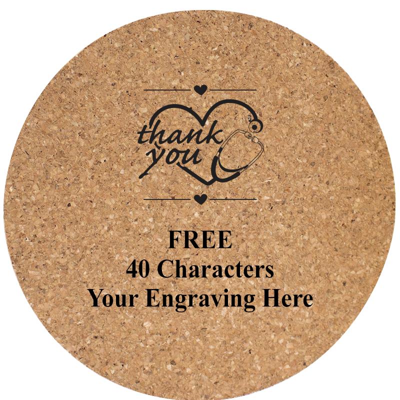 4" COASTER ROUND CORK