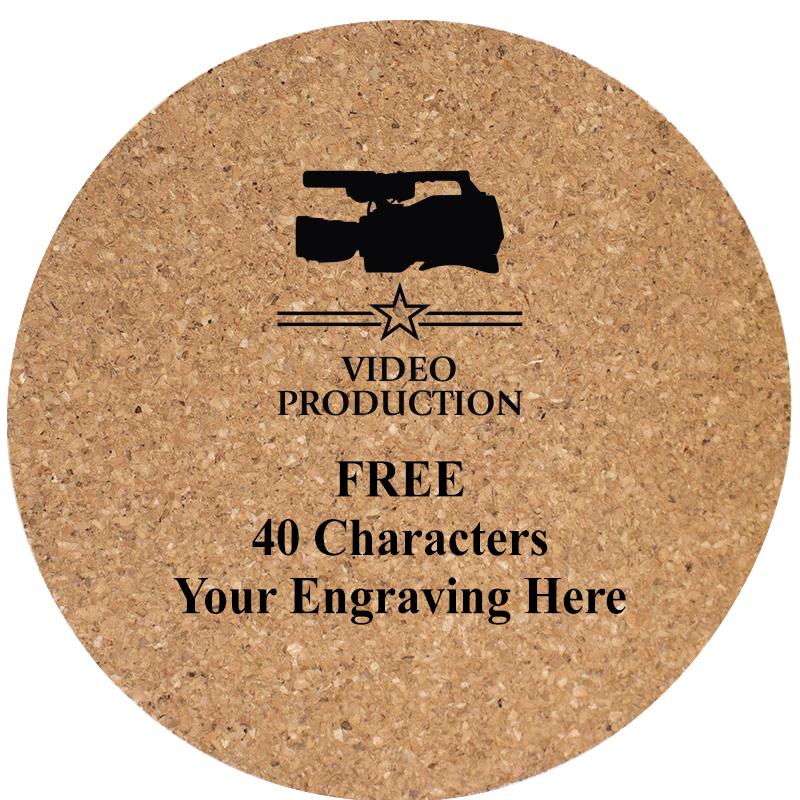 4" COASTER ROUND CORK