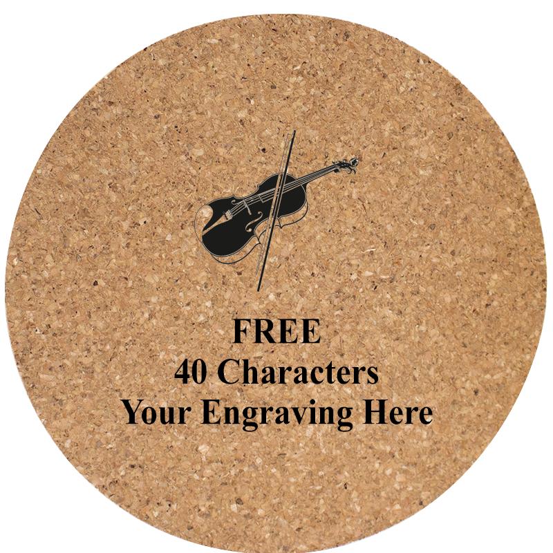 4" COASTER ROUND CORK