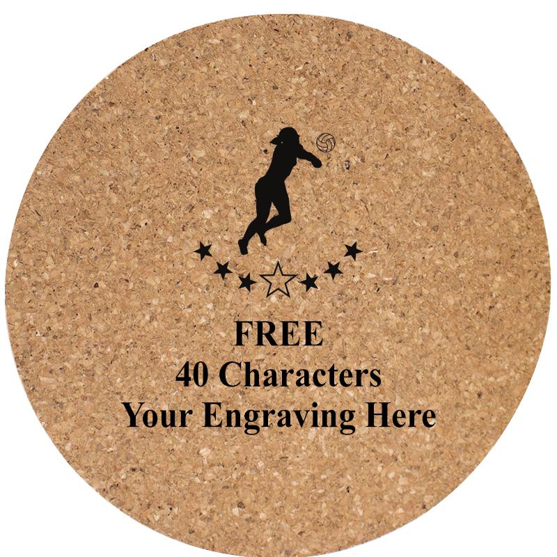 4" COASTER ROUND CORK