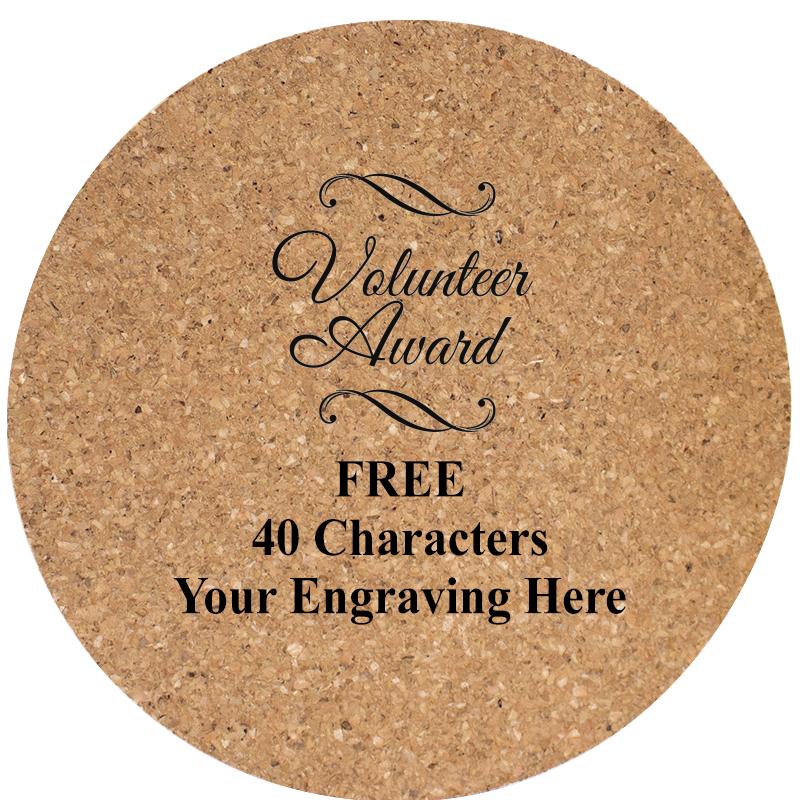 4" COASTER ROUND CORK