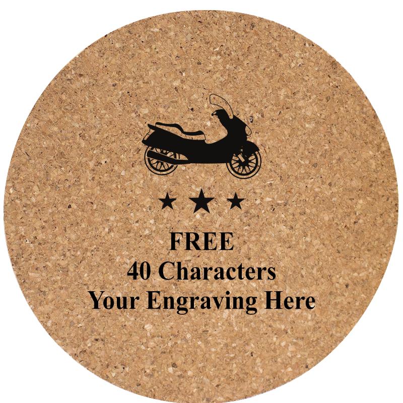 4" COASTER ROUND CORK