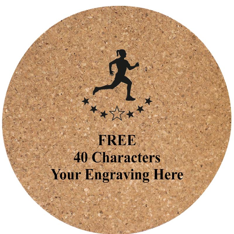 4" COASTER ROUND CORK