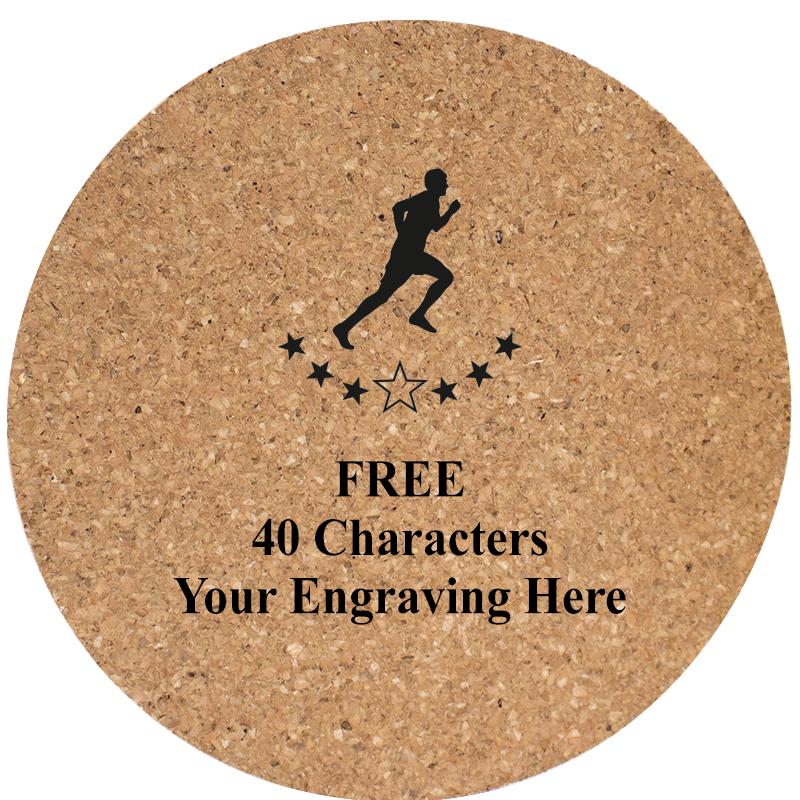 4" COASTER ROUND CORK