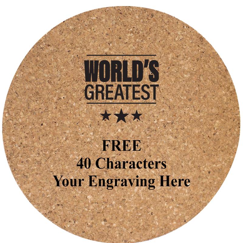 4" COASTER ROUND CORK