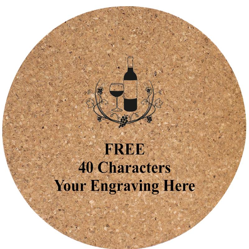 4" COASTER ROUND CORK