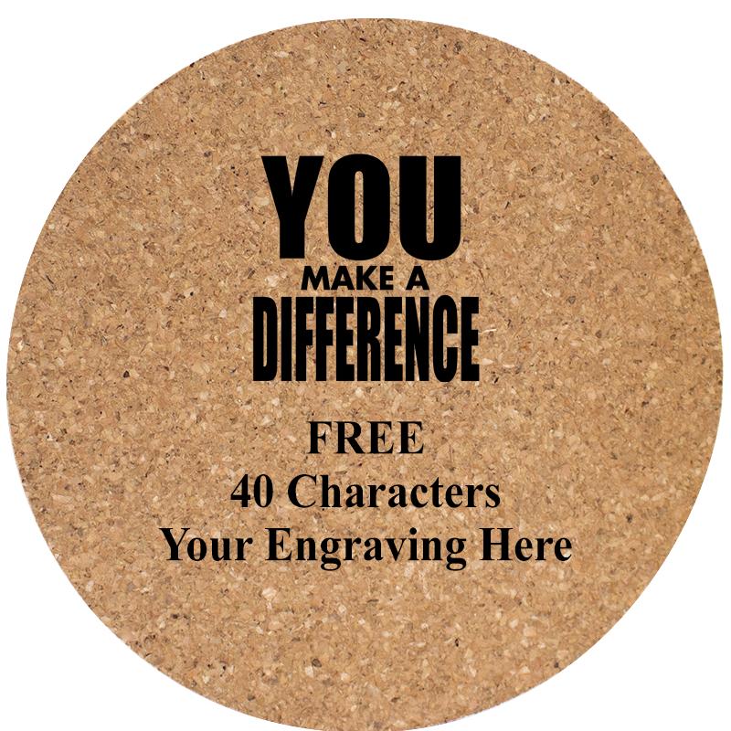 4" COASTER ROUND CORK