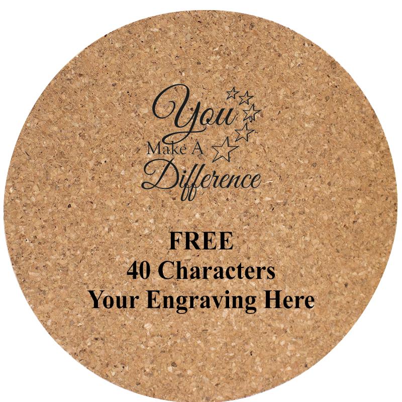 4" COASTER ROUND CORK