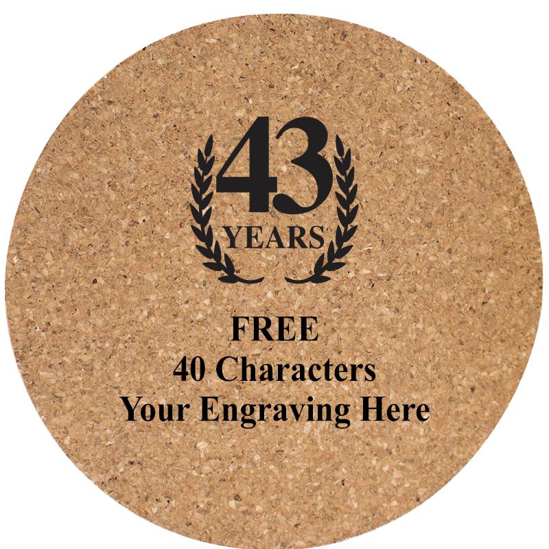 4" COASTER ROUND CORK