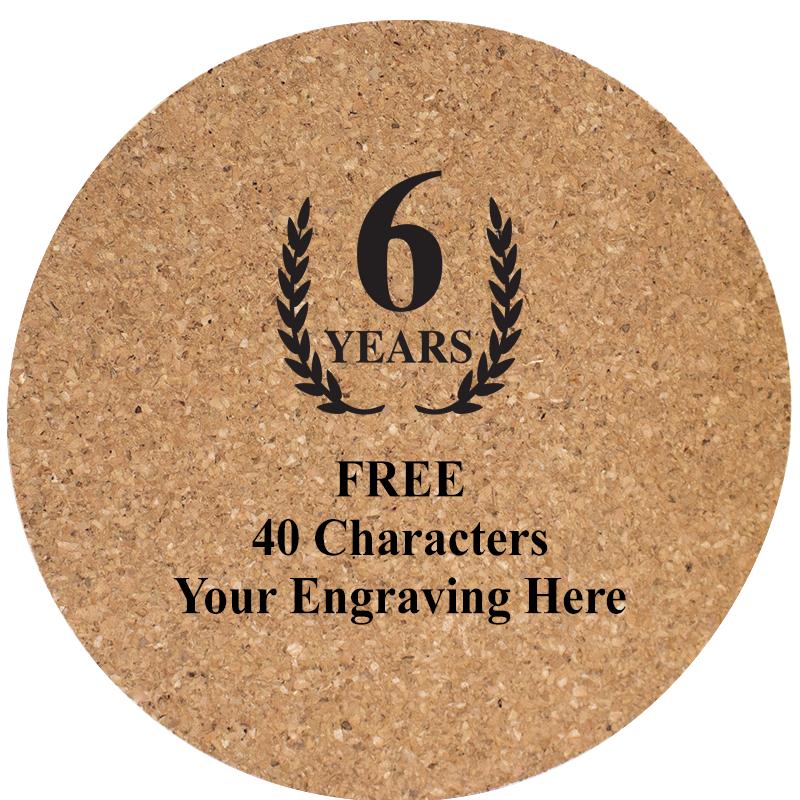 4" COASTER ROUND CORK